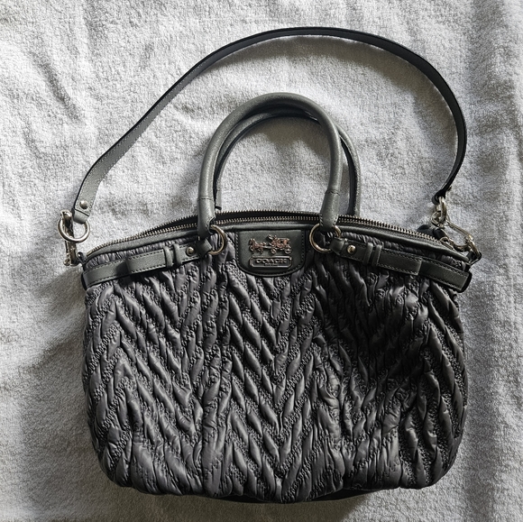 Coach Madison Nylon Sophia Handbag/ Shoulderbag - Picture 4 of 4